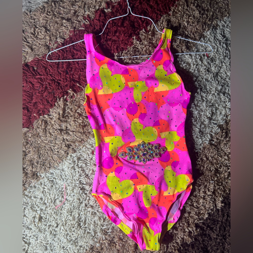 FANCY BY FRANCESCA WATSON HANDMADE GIRLS SWIMSUIT SIZE 6/7 sample sale